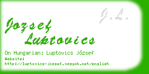jozsef luptovics business card